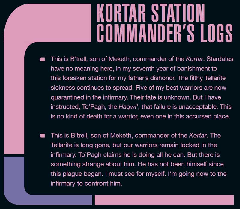 Kortar Commanders Logs
