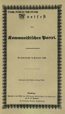 Communist Manifesto With Secret Writing
