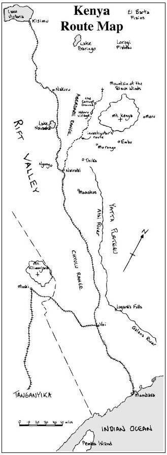 Kenya Route Map
