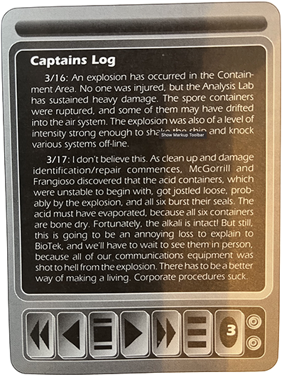 Captains Log 3