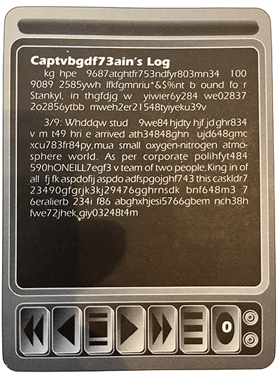 Captains Log 5